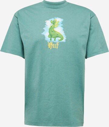 HUF Shirt 'Fairy Tale' in Green: front