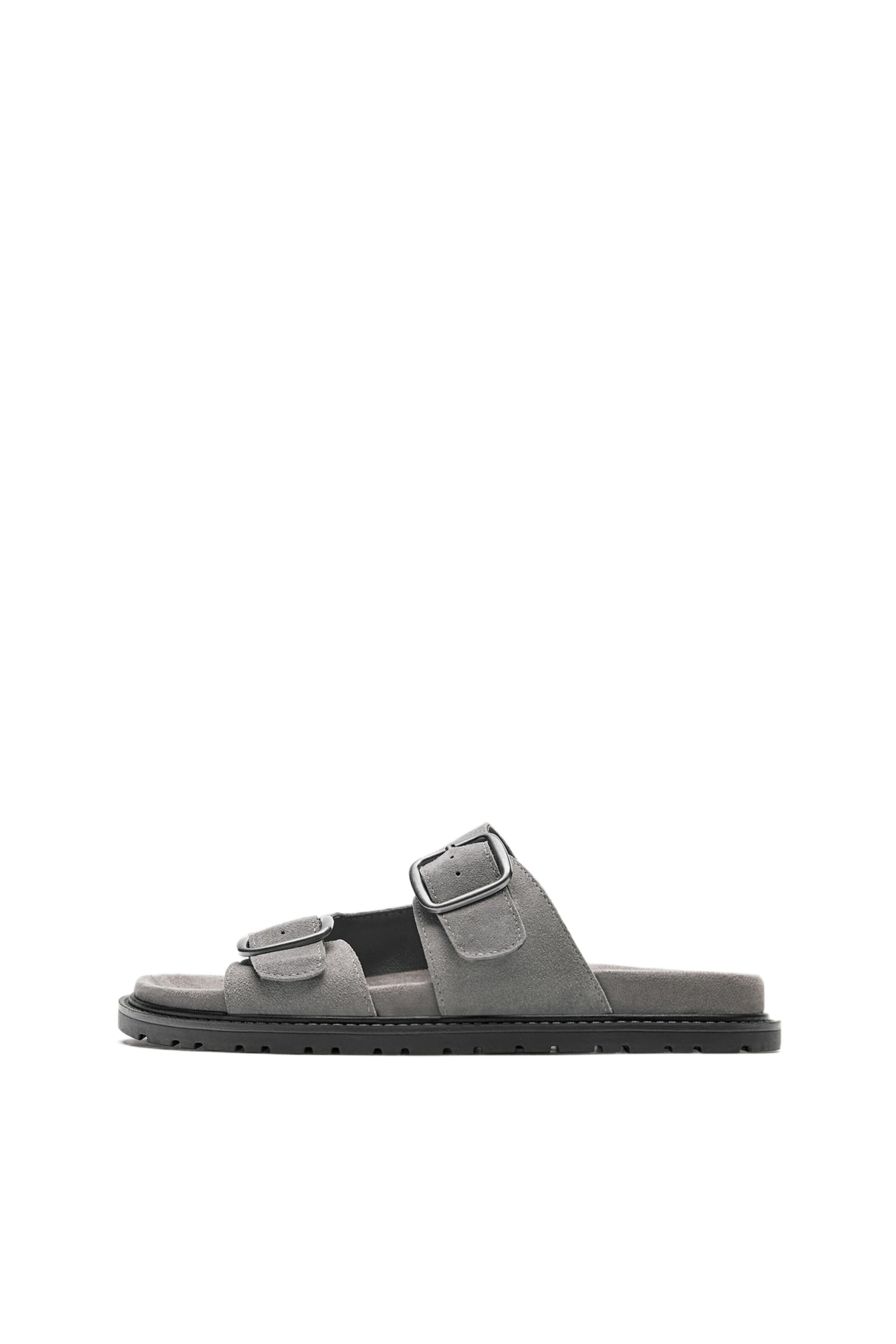 Pull&Bear Nizki natikači | siva barva: sprednja stran