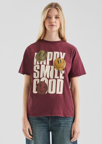 QS Shirt in Rood: voorkant