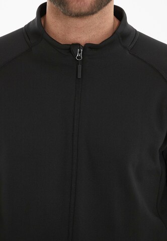 ENDURANCE Athletic Zip-Up Hoodie 'Almatt' in Black