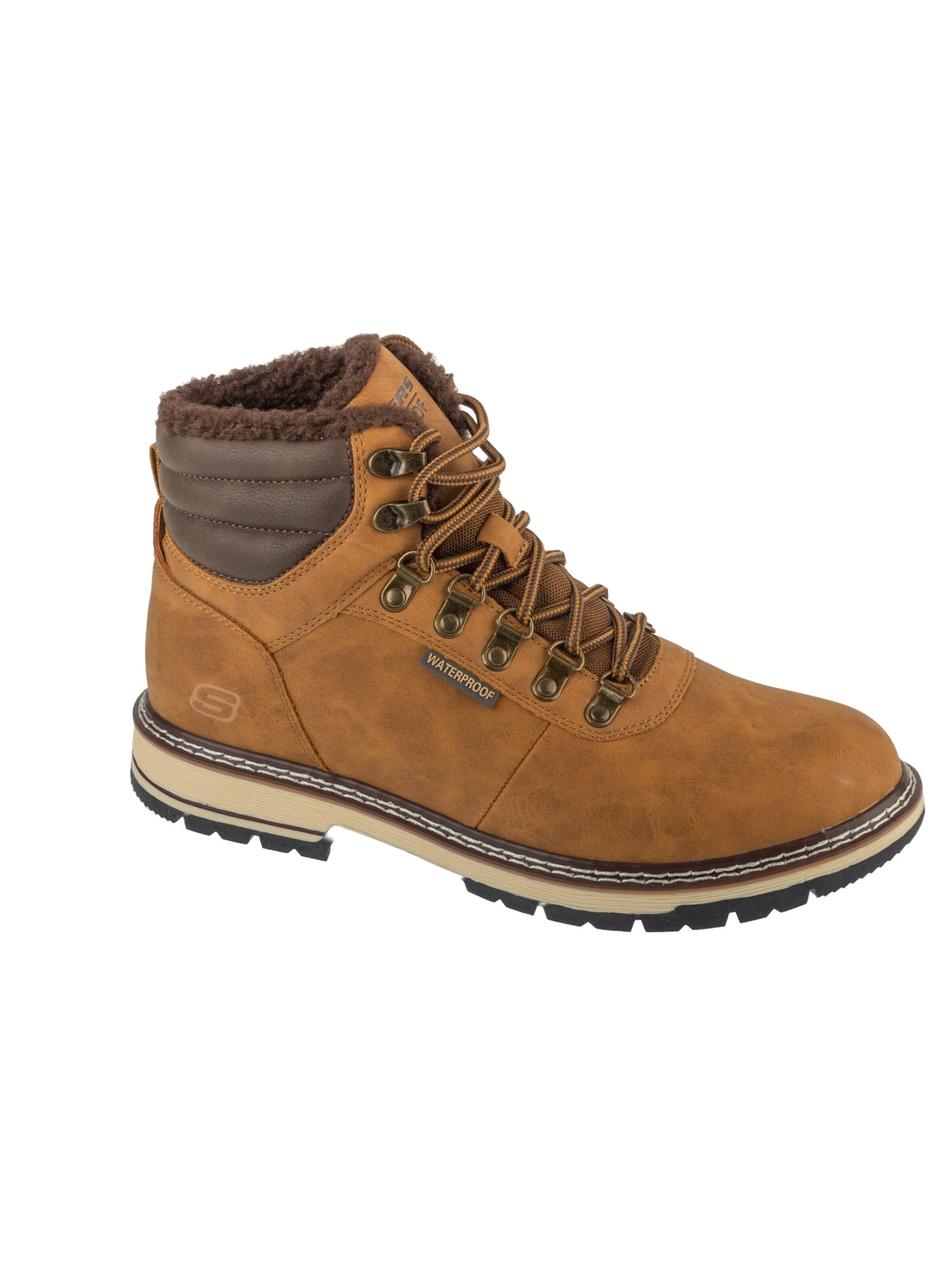 SKECHERS Veterboots 'Corado - Memphis' in Bruin: voorkant