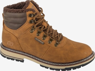 SKECHERS Veterboots 'Corado - Memphis' in Bruin: voorkant