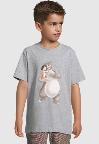 Maglietta 'Jungle Book - Watercolour Balu And Maugli 2.0' di ABSOLUTE CULT in grigio: frontale