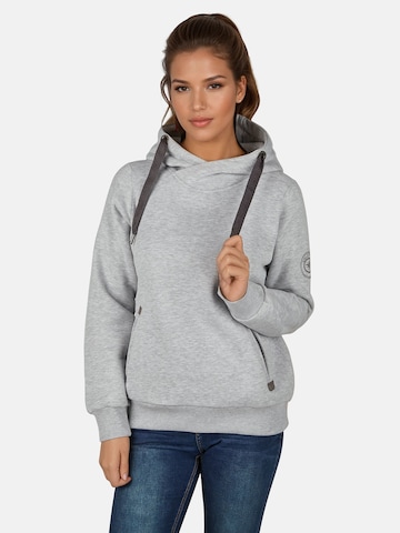 salzhaut Sweatshirt in Grijs: voorkant