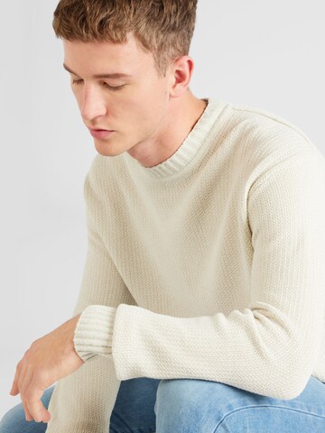 BOSS Sweter w kolorze beżowy