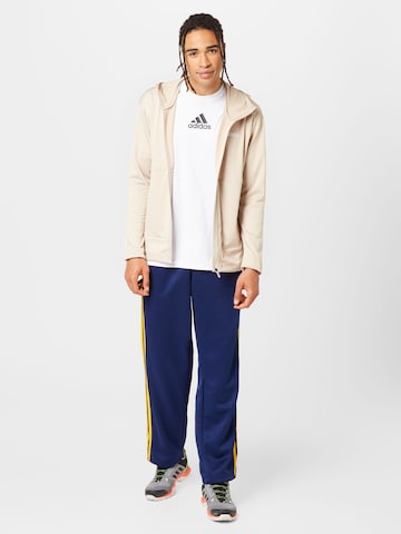 ADIDAS TERREX Athletic Fleece Jacket 'Xperior Light Fleece ' in Beige