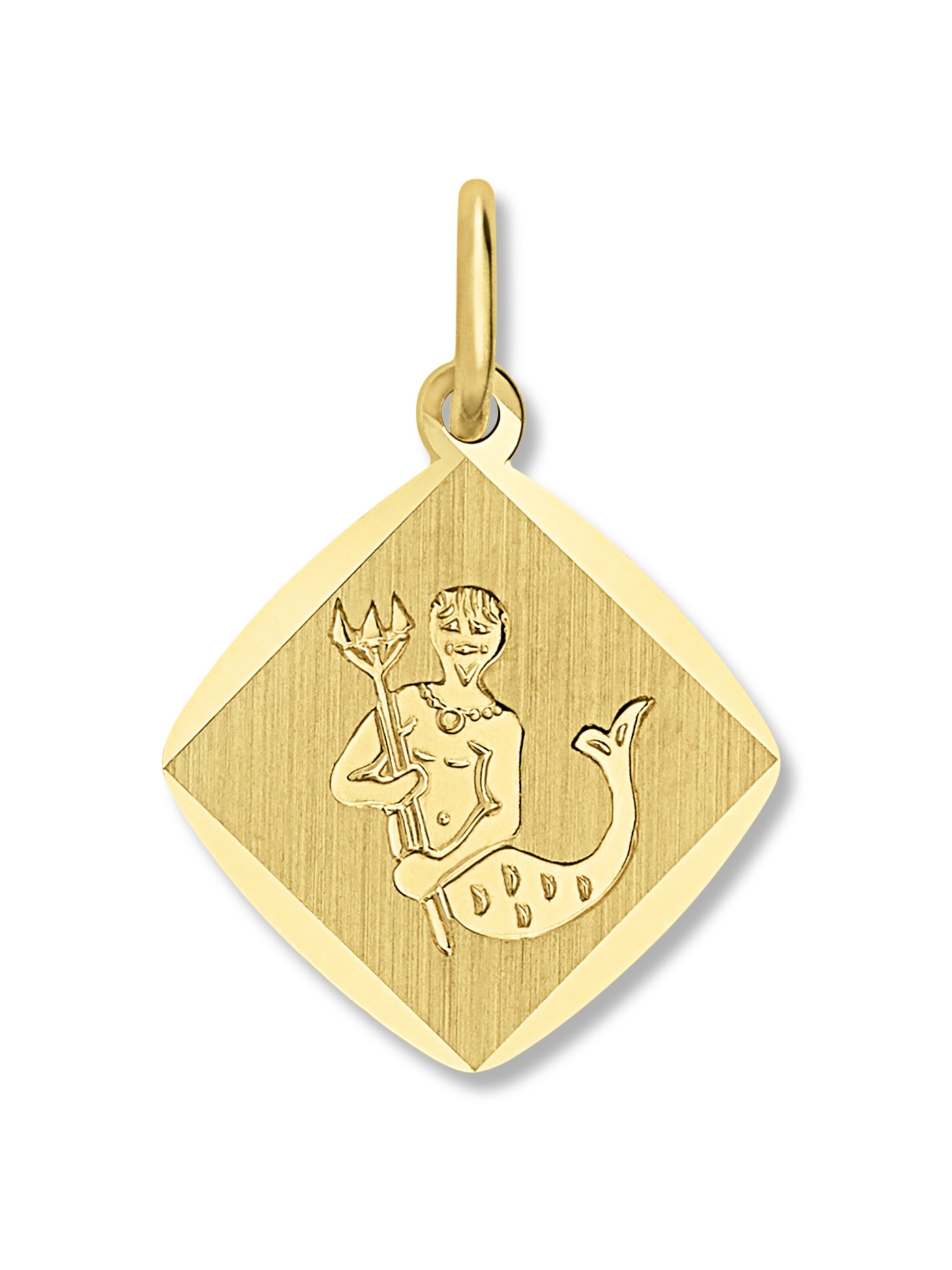 ONE ELEMENT Anhänger 'Wassermann' in Gold: Vorderseite