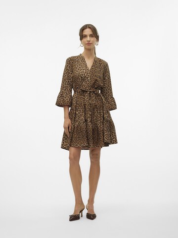 VERO MODA Blousejurk in Bruin