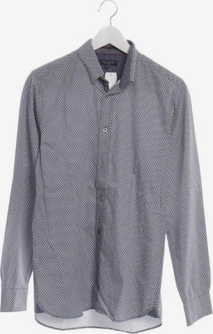 Ted Baker Button Up Shirt in S in Blue: front