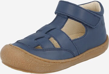 NATURINO Отворени обувки 'Wad' в синьо: отпред
