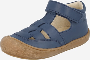 NATURINO Nyitott cipők 'Wad' - kék: elől