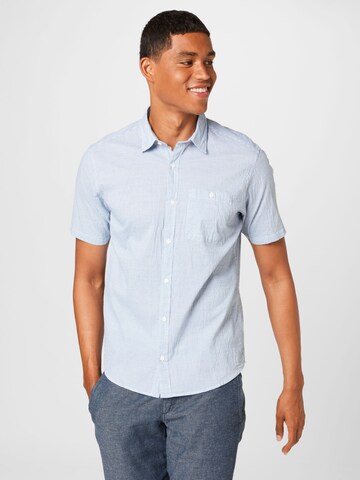 s.Oliver Regular fit Button Up Shirt in Blue: front