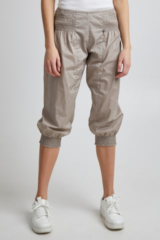 PULZ Jeans Cargo Pants 'JILL' in Grey: front