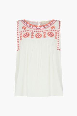 RAFFYA Blouse 'Flora' in White