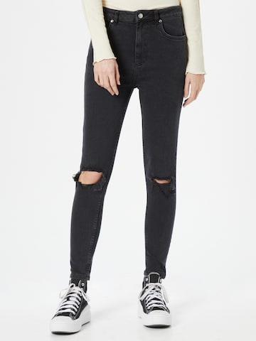 NU-IN Skinny Jeans in Black: front