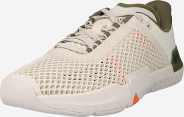 UNDER ARMOUR Athletic Shoes 'TriBase Reign 4' in Beige: front