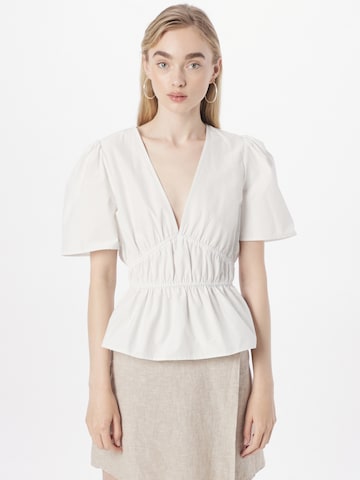 modström - Blusa 'Deen' em branco: frente