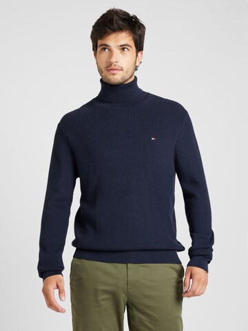 mėlyna TOMMY HILFIGER Megztinis: priekis