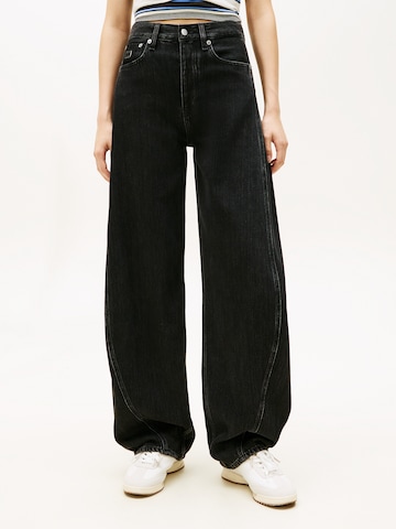 Wide Leg Jean Tommy Jeans en noir : devant