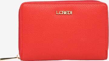 L.CREDI Wallet 'Filippa' in Red: front