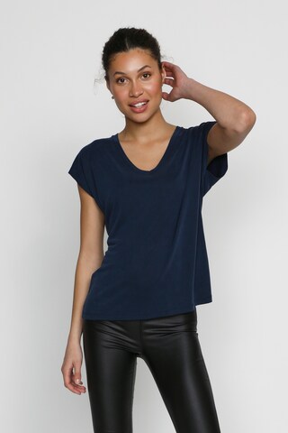 T-shirt 'Alise' Kaffe en bleu : devant