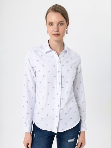 Camicia da donna di Dandalo in bianco: frontale