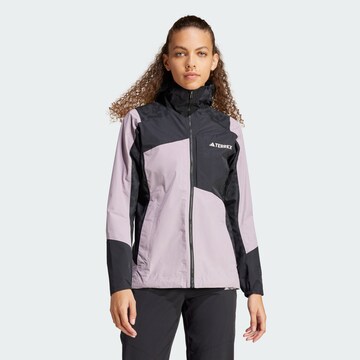 ADIDAS TERREX Outdoor Jacket 'Xperior Hybrid' in Purple: front