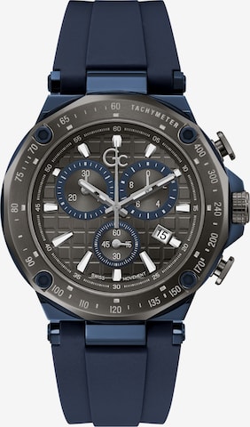 Gc Analog Watch in Blue: front
