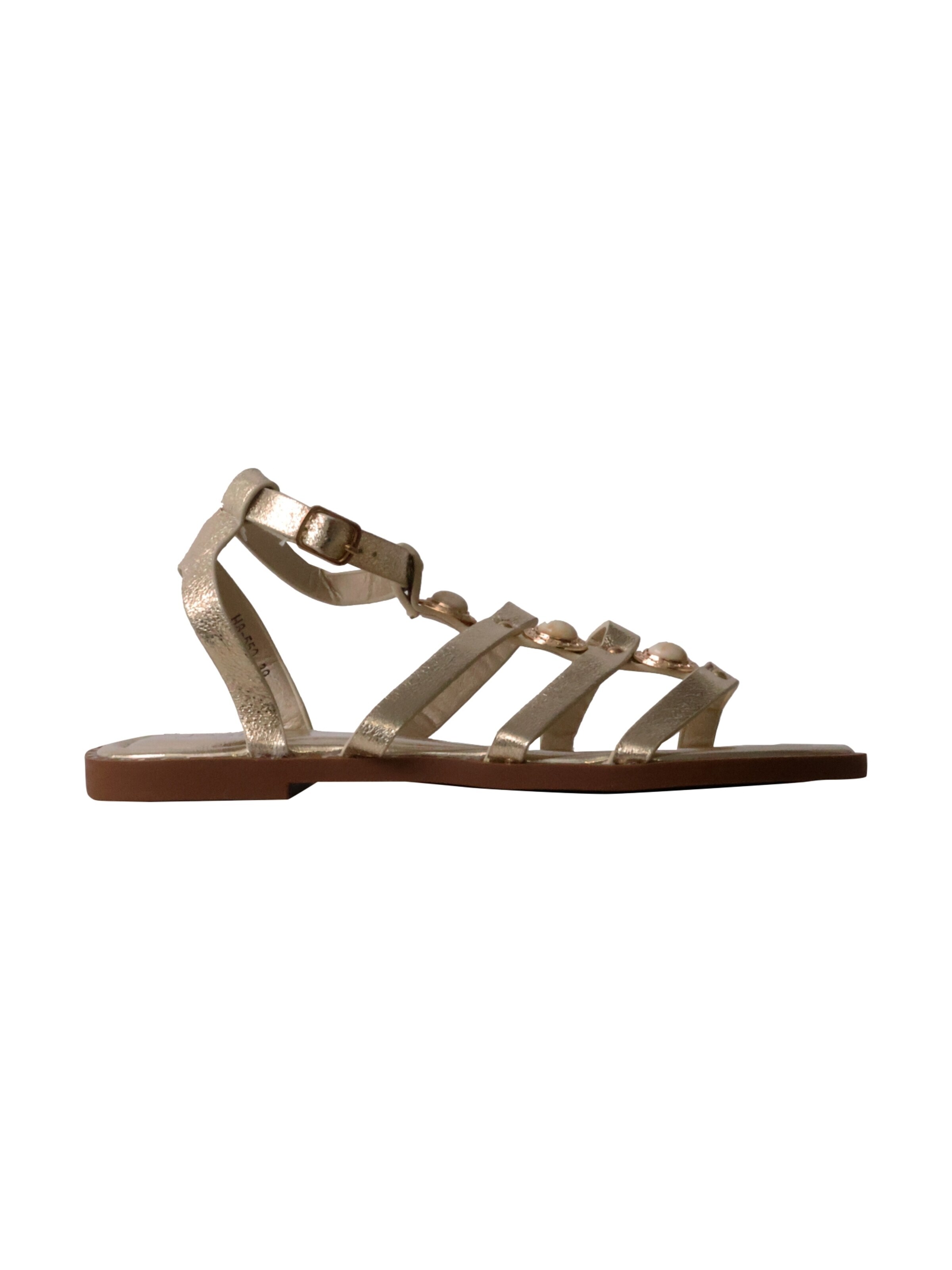 Super Mode - Sandalias 'Flache Riemchensandalen von Joalice' en oro