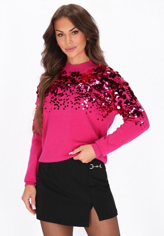 faina Trui in Roze: voorkant
