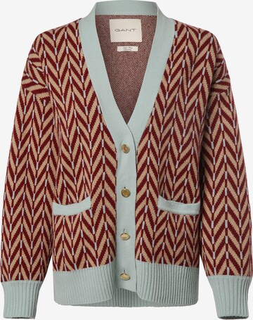 GANT Knit Cardigan in Brown: front