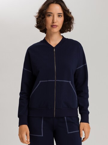 Veste de survêtement ' Natural Living ' Hanro en bleu : devant