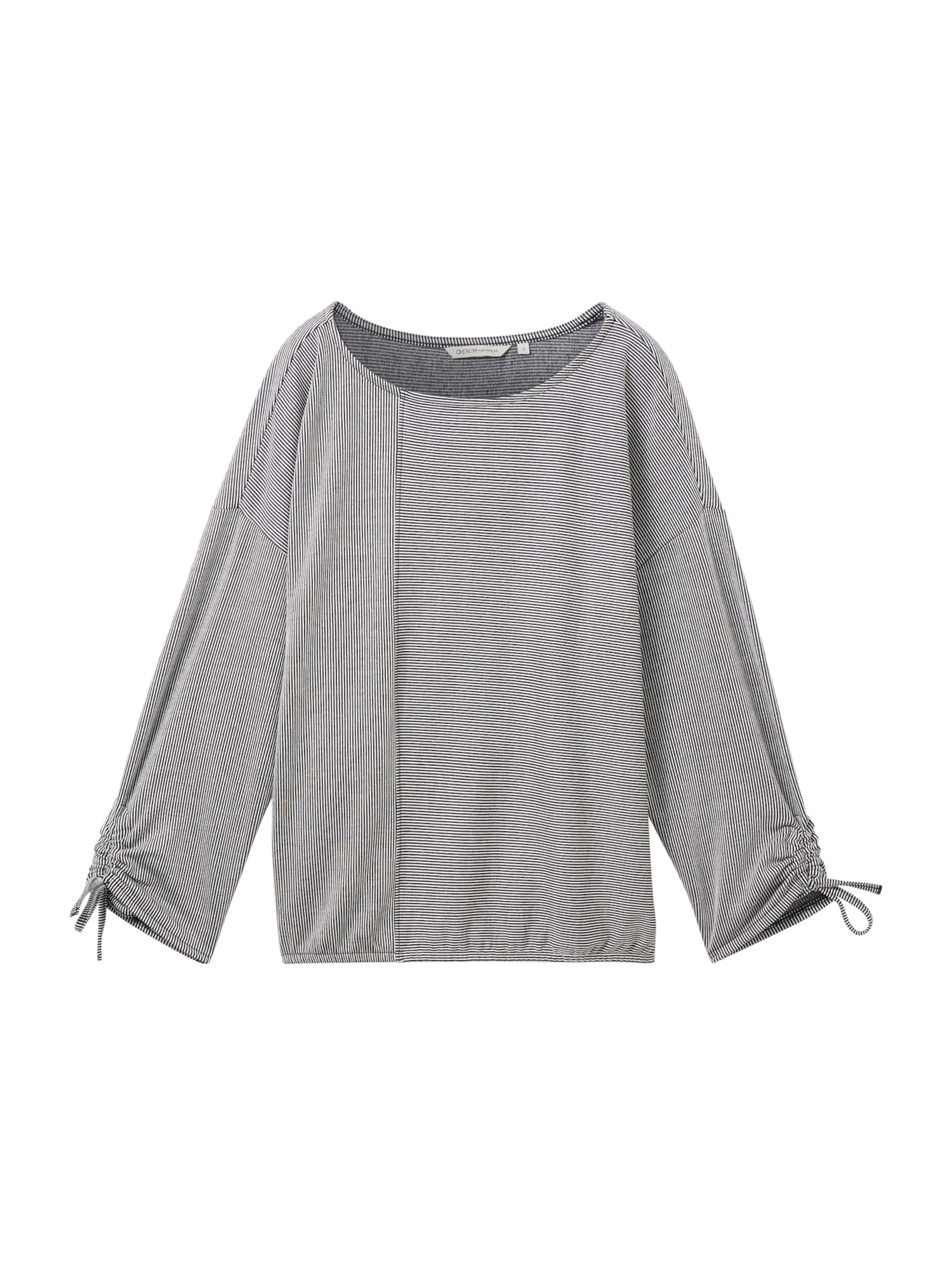 TOM TAILOR DENIM Tričko - Modrá: predná strana