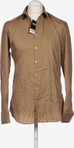 JAKE*S Button Up Shirt in L in Brown: front