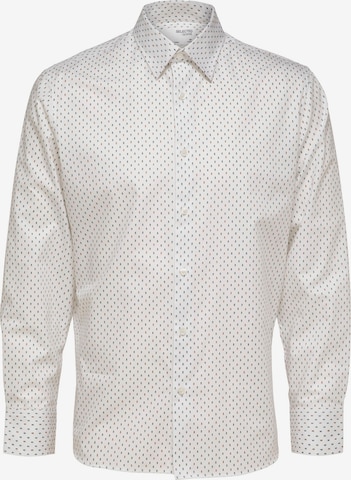 SELECTED HOMME Regular fit Button Up Shirt in White: front