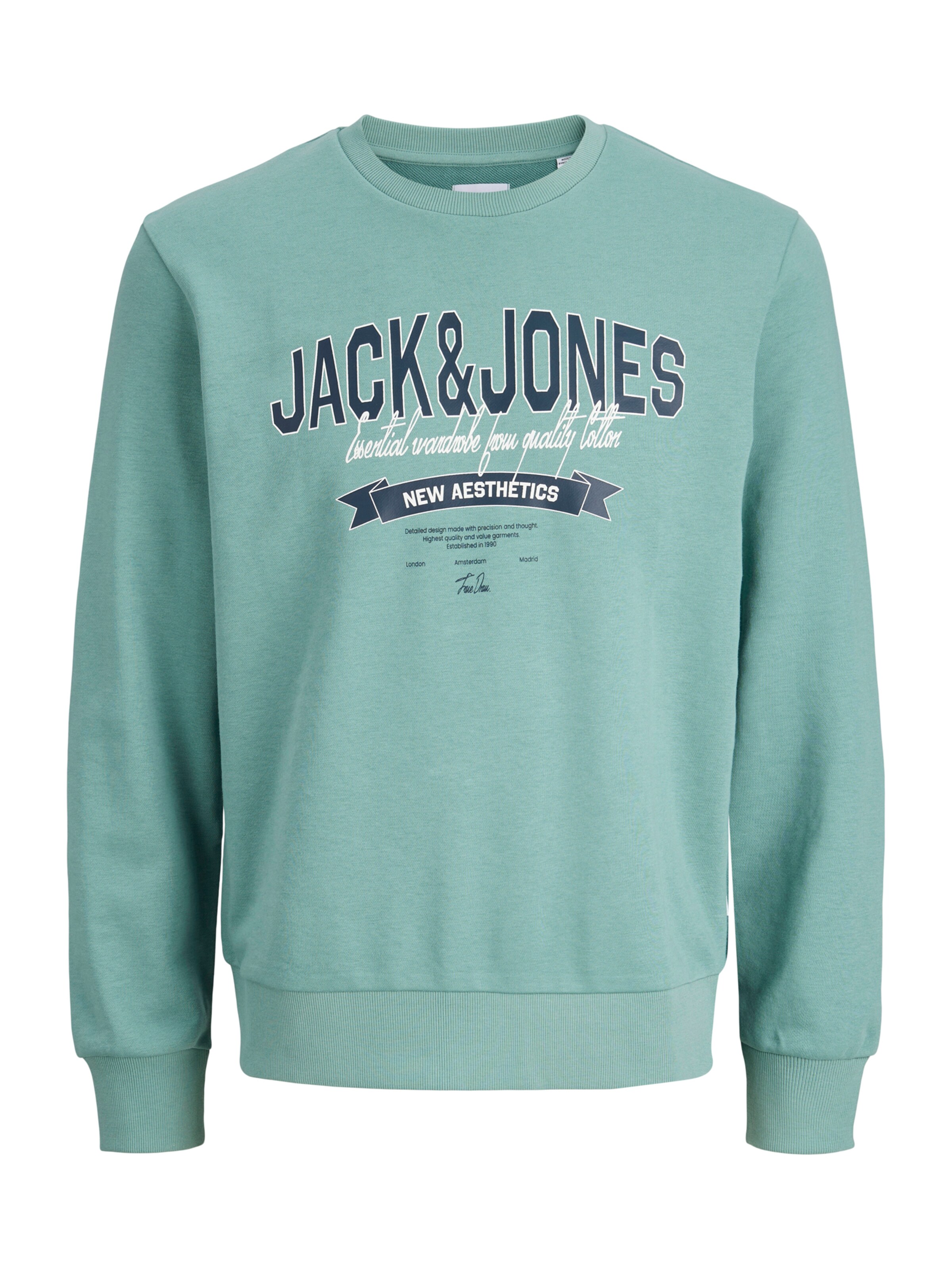 Sweat Jack & Jones Junior en bleu : devant