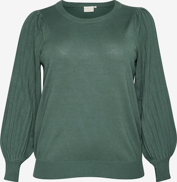 KAFFE CURVE Pullover 'Loni' i grøn: forside