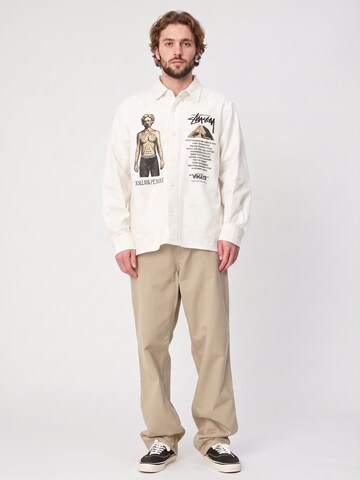 Carhartt WIP Baggy Trousers 'SIMPLE PANT WALL / RINSED' in Brown