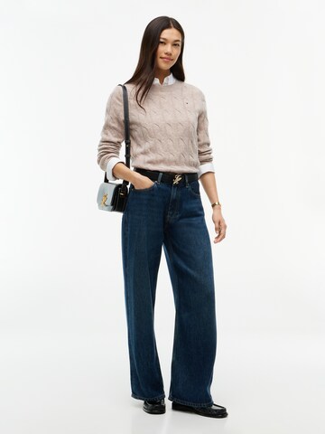 TOMMY HILFIGER Pullover in Braun