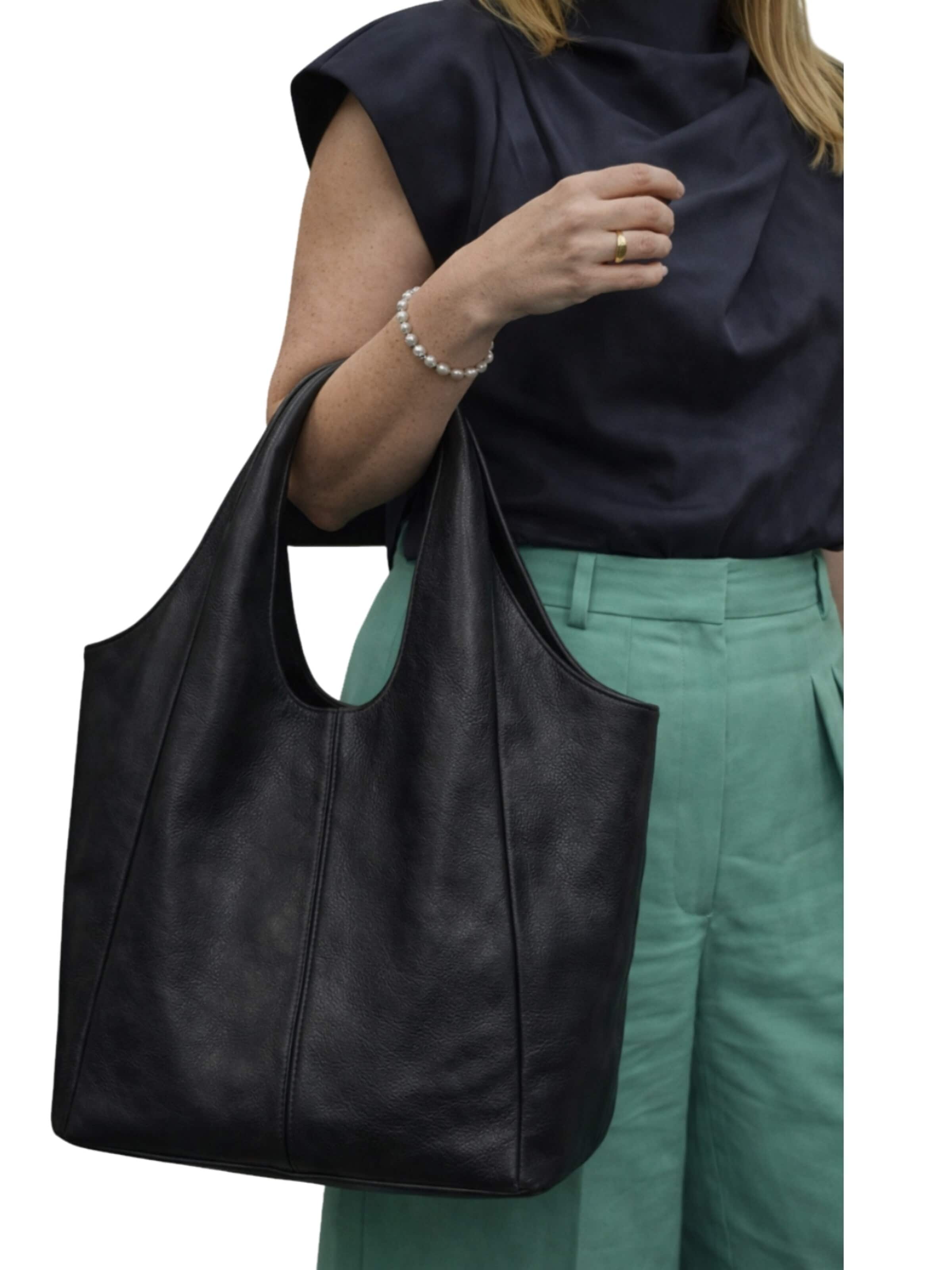 Shopper 'The Tote' di Sellenes in nero: frontale