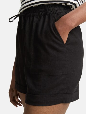 TOM TAILOR DENIM Loose fit Trousers in Black