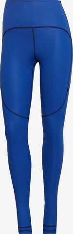 ADIDAS BY STELLA MCCARTNEY Skinny Sportovní kalhoty – modrá: přední strana