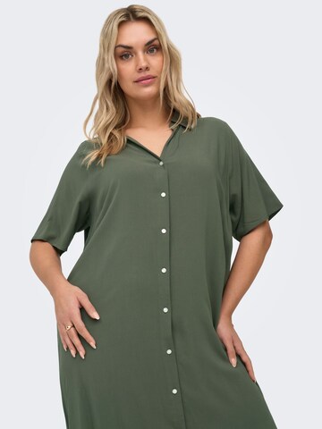 ONLY Carmakoma Shirt dress 'CARYasmin' in Green