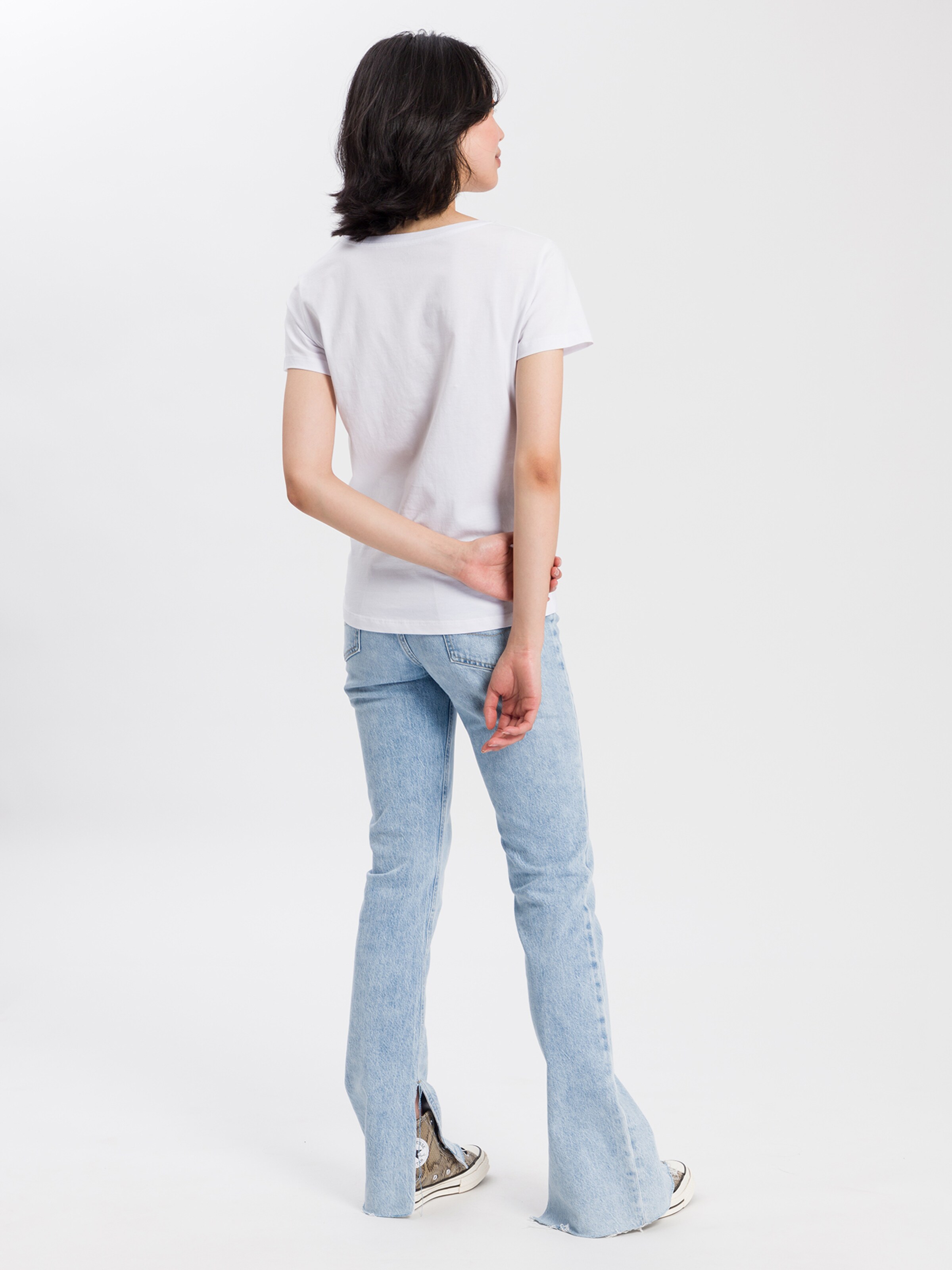 Frauen Shirts & Tops Cross Jeans T-Shirt in Weiß - LE07001