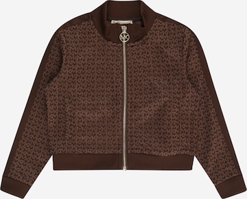 Michael Kors Kids Sweat jacket in Brown: front