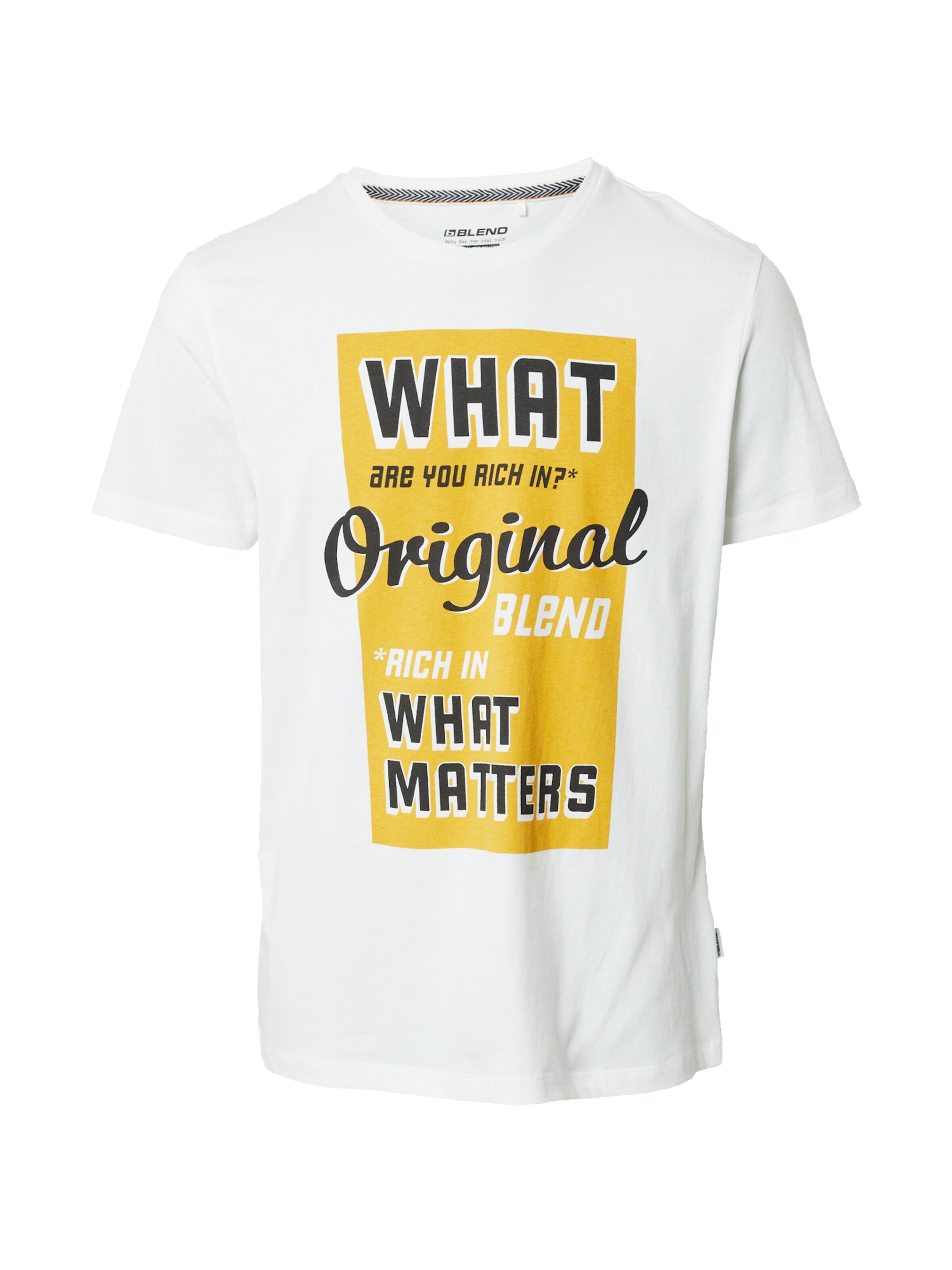 BLEND - Camiseta en blanco: frente