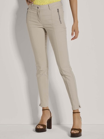 MADELEINE Skinny Hose in Beige: Vorderseite