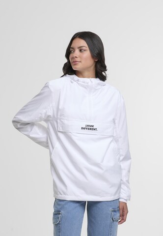 Mister Tee Between-Season Jacket 'Think Different' in White: front