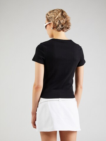 QS T-Shirt in Schwarz