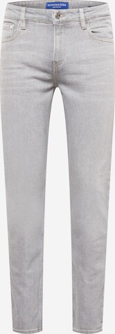 Slimfit Jeans 'Essentials Skim' di SCOTCH & SODA in grigio: frontale